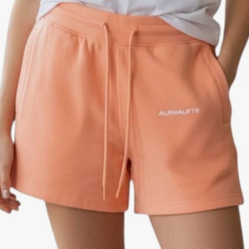 Alphalete Essential Core Shorts Orange Frost Small NWT